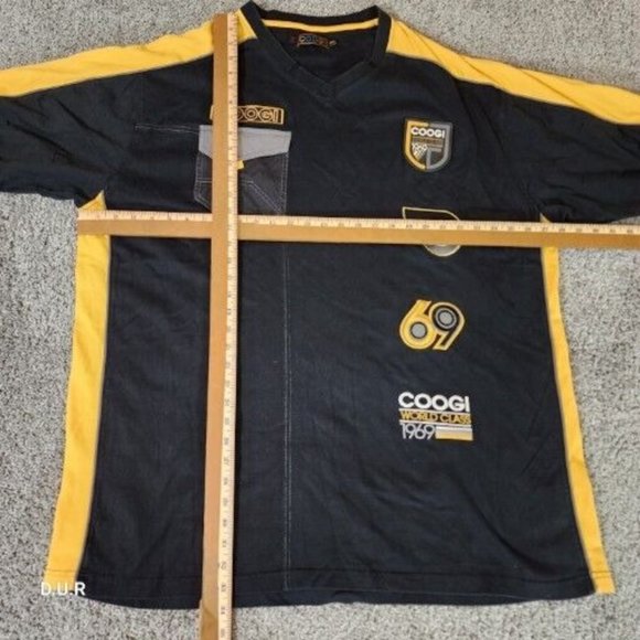 Vintage Coogi World Outfit Shirt XXXL Shorts 36W Black Gold Y2K Hip Hop Athletic - Picture 12 of 14